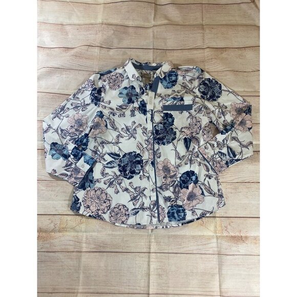 NWT Chico's Women's Long Sleeve Button Front Blouse - 3 (Large) - Picture 6 of 13